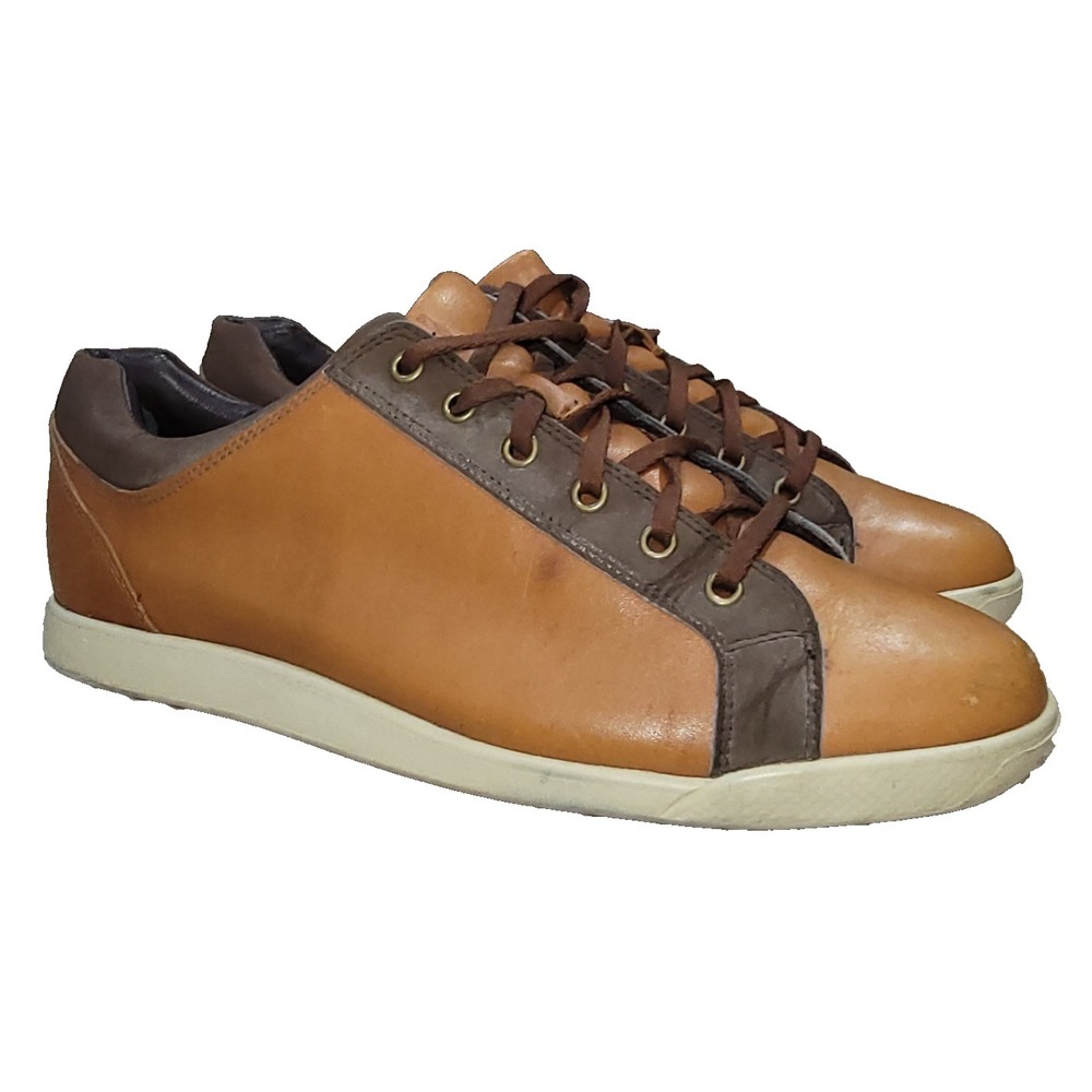 Footjoy FJ Contour Casual Men's Golf Shoes Size 11 Brown Leather Spikeless 54212